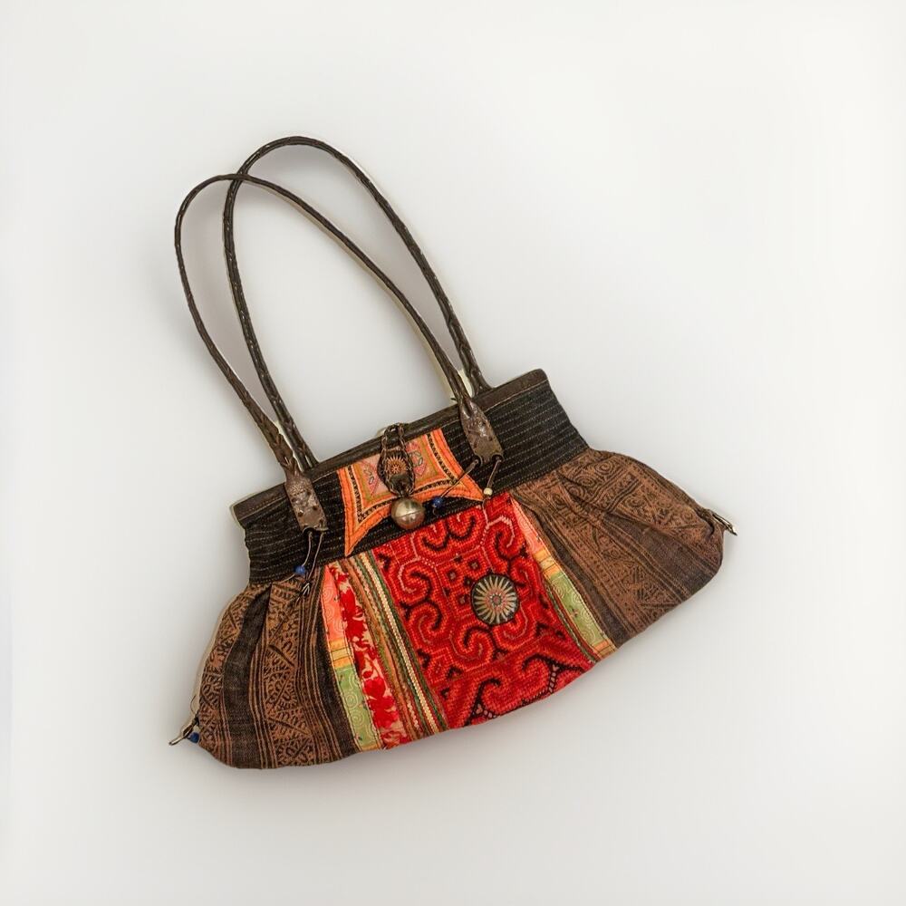 Vintage Bohemian Women’s Hobo Bag Handmade In Thailand